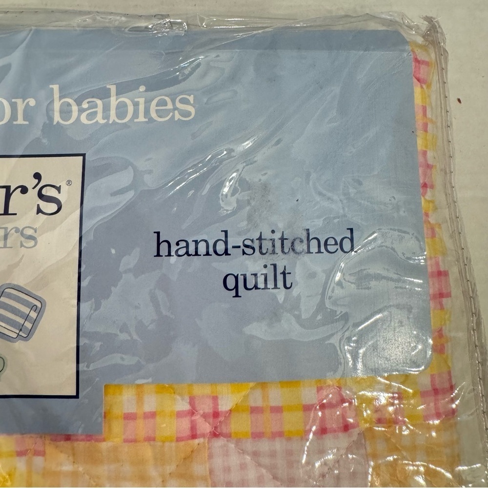 Carter's Baby Hand Stitched Quilt 36" x 42" NEW Vintage Retired - Picture 4 of 16